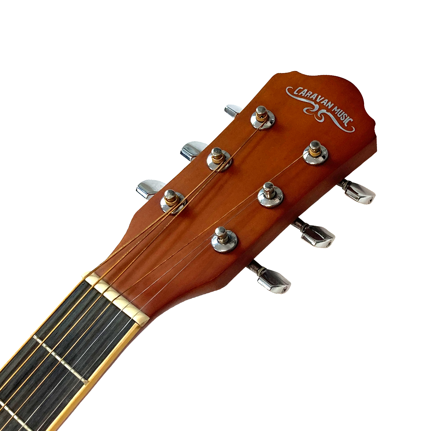 גיטרה אקוסטית חומה מוגברת