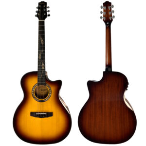 גיטרה אקוסטית מוגברת עם פיקאפ