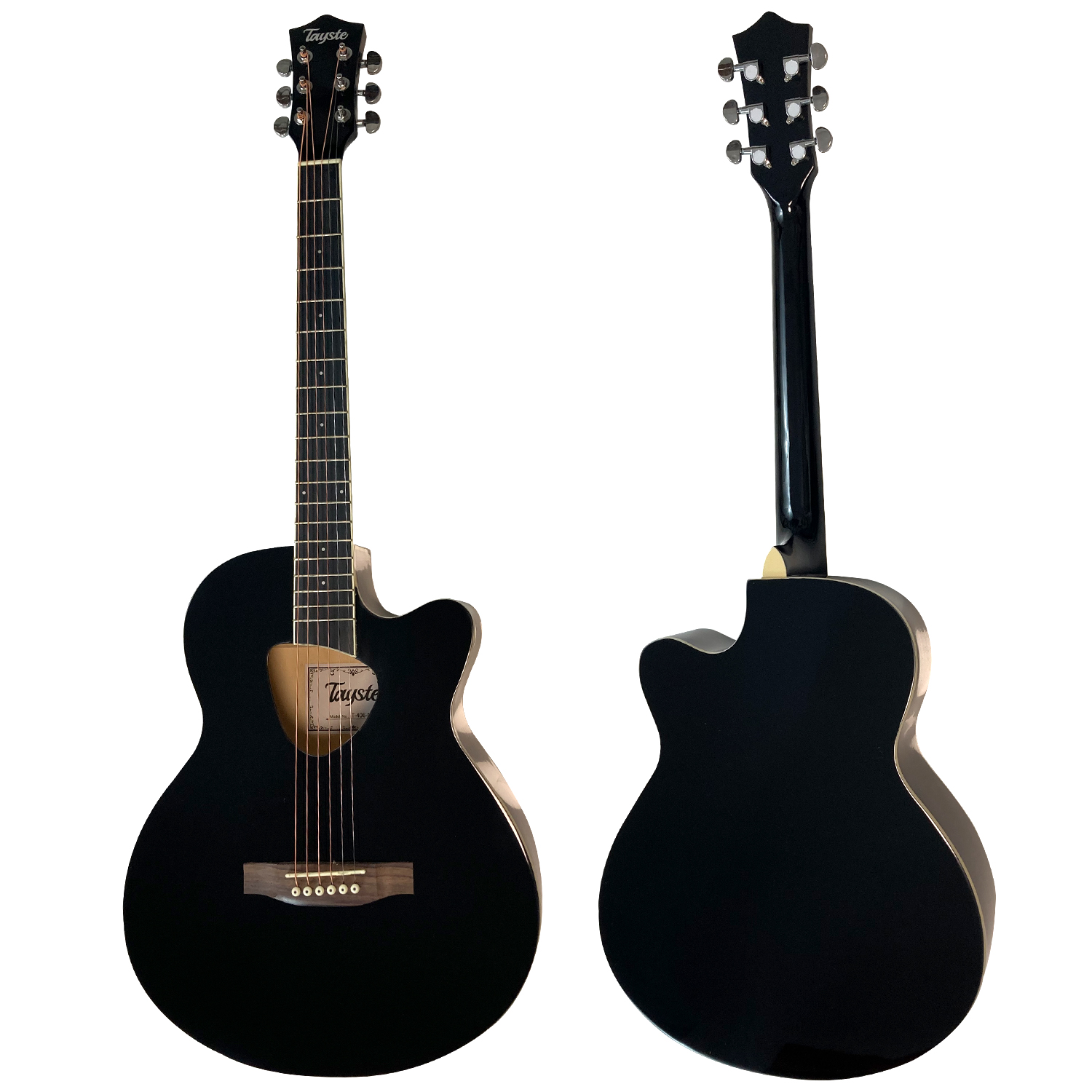 גיטרה אקוסטית שחורה