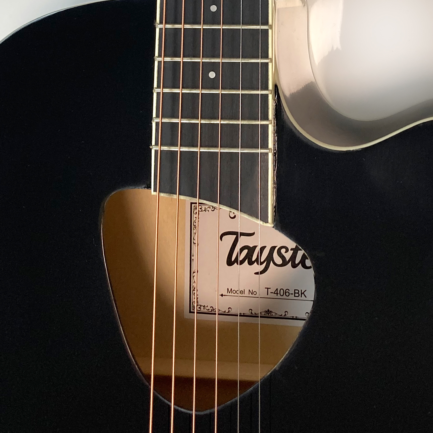 גיטרה אקוסטית שחורה T-406-BK – תמונה 2