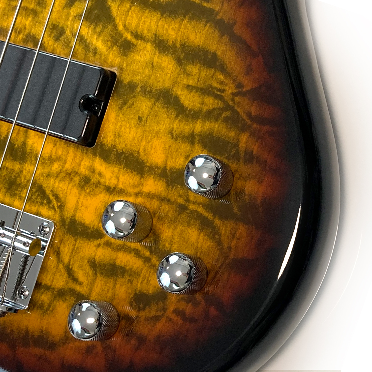 גיטרה בס שחורה KIB-260-3TS – תמונה 3