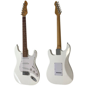 גיטרה חשמלית לבנה