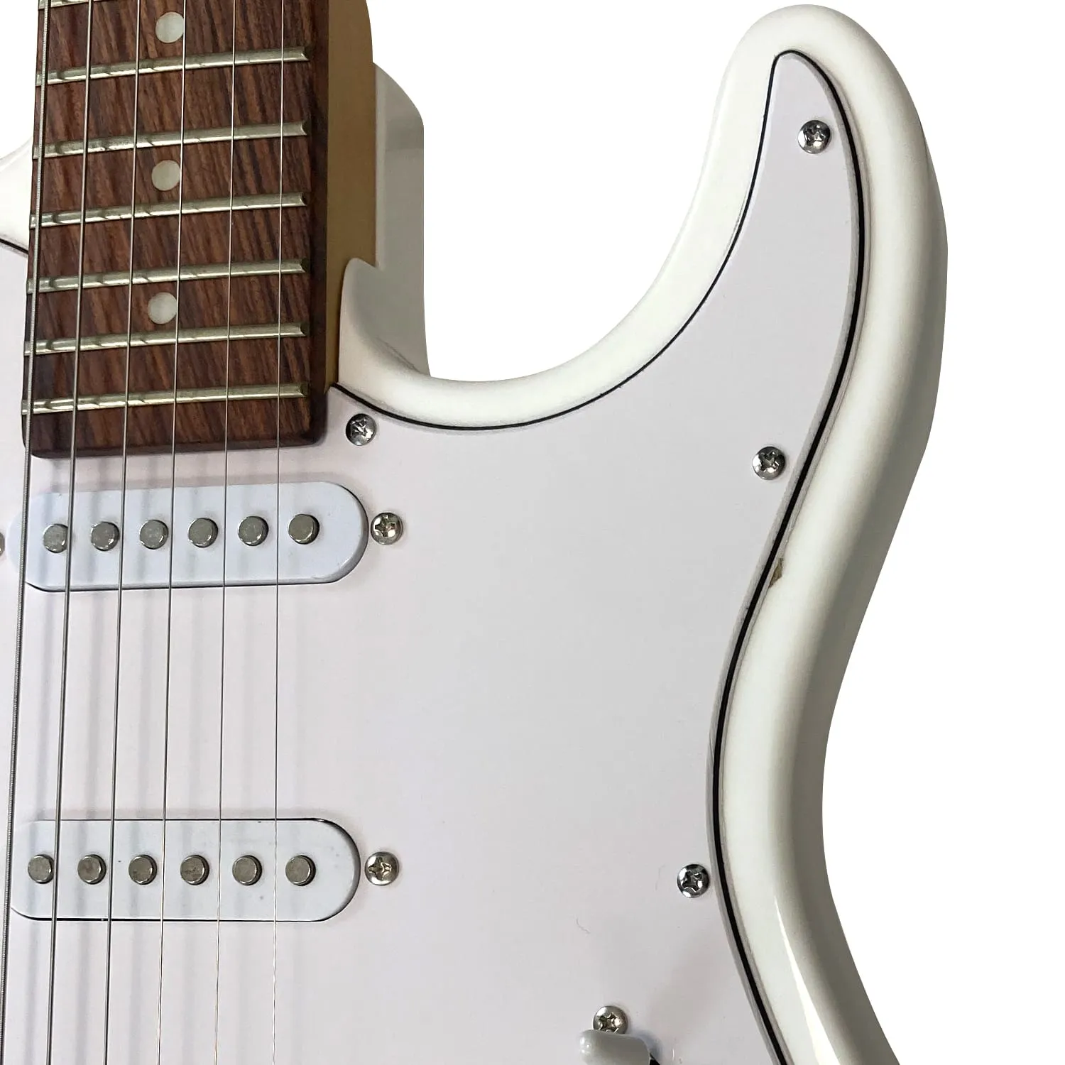 גיטרה חשמלית לבנה BZ-S1-wh BZGUITARS