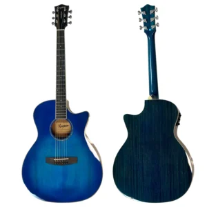 גיטרה אקוסטית כחולה מוגברת Kaysen K-21AC-BL