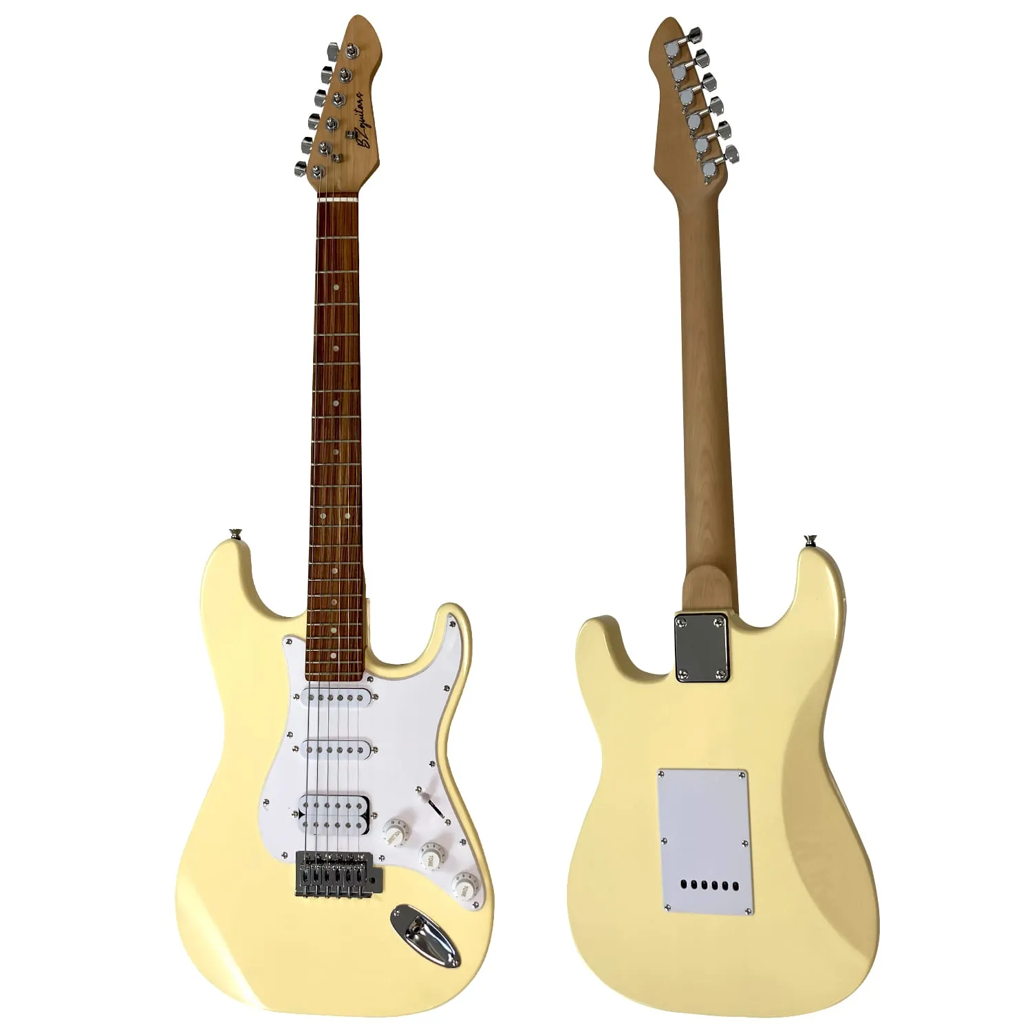 גיטרה חשמלית צהובה BZ-S1-YN-HSS BZGUITARS