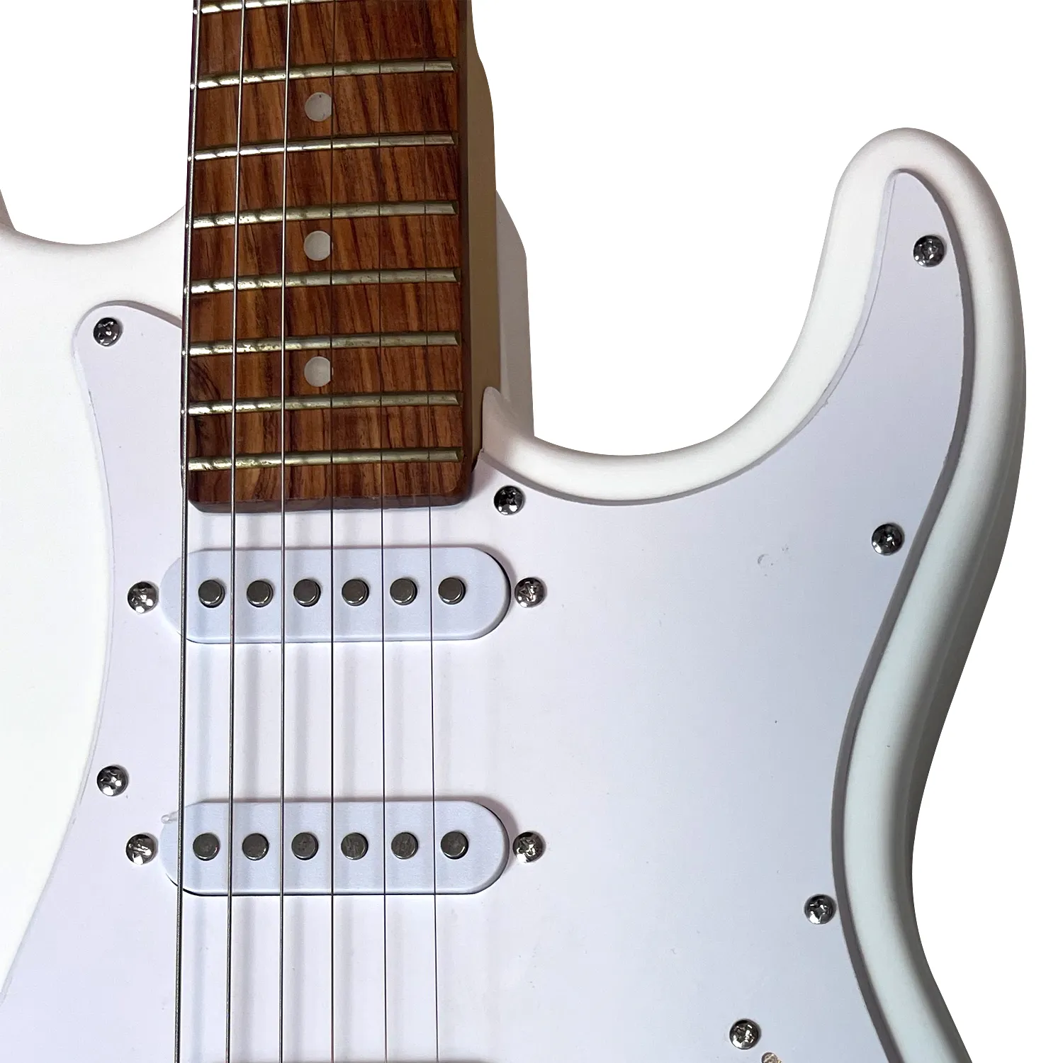 גיטרה חשמלית צהובה BZ-S1-WH-HSS BZGUITARS